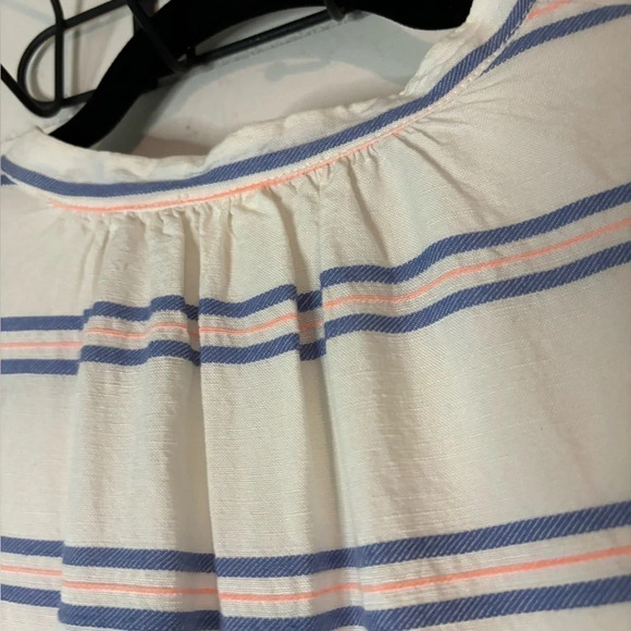 Lou & Grey Womens V-neck, pop over, striped, Linen and Lyocell blouse Size Small - Picture 5 of 7